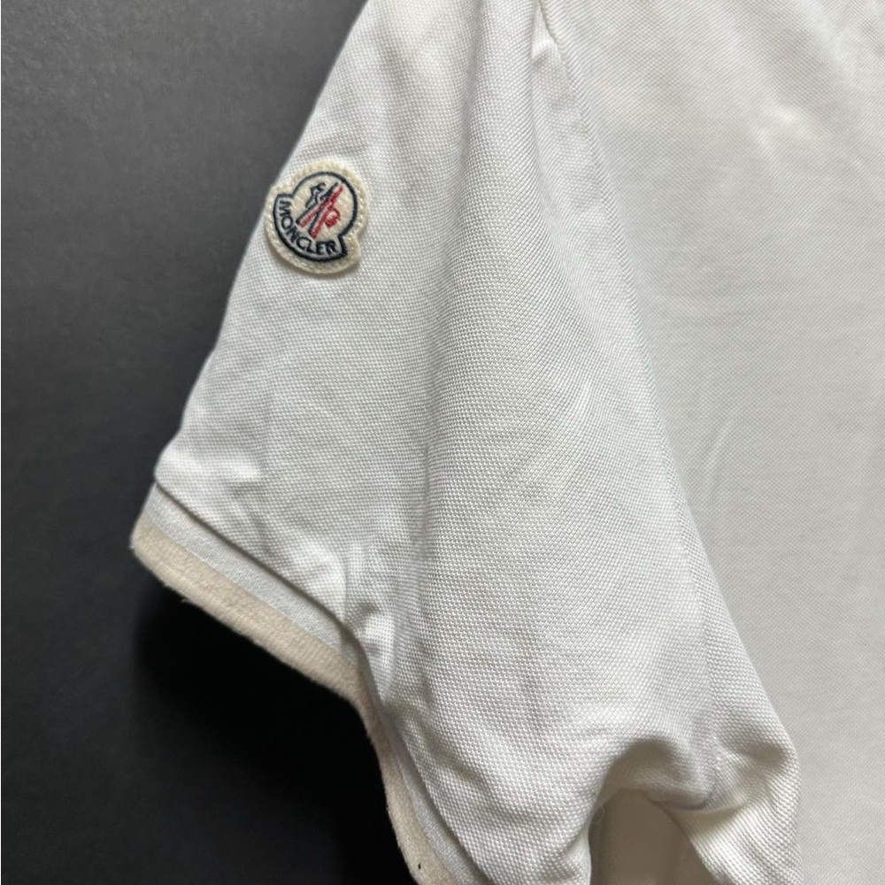 Moncler Classic White Polo Shirt - Picture 10 of 12